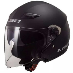 Casque jet adulte LS2 OF569 TRACK MATT BLACK