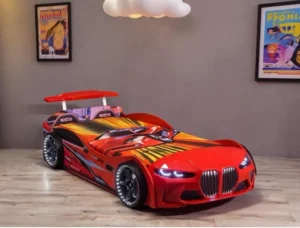 Lit Voiture Enfant Gtx 90x190 avec LED et Son – Lit Design Chambre Enfant Moderne