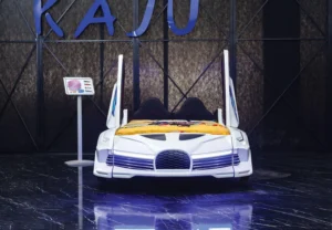 Lit Voiture Enfant Monn Aero 90x190 avec LED et Son – Lit Design Chambre Enfant Moderne